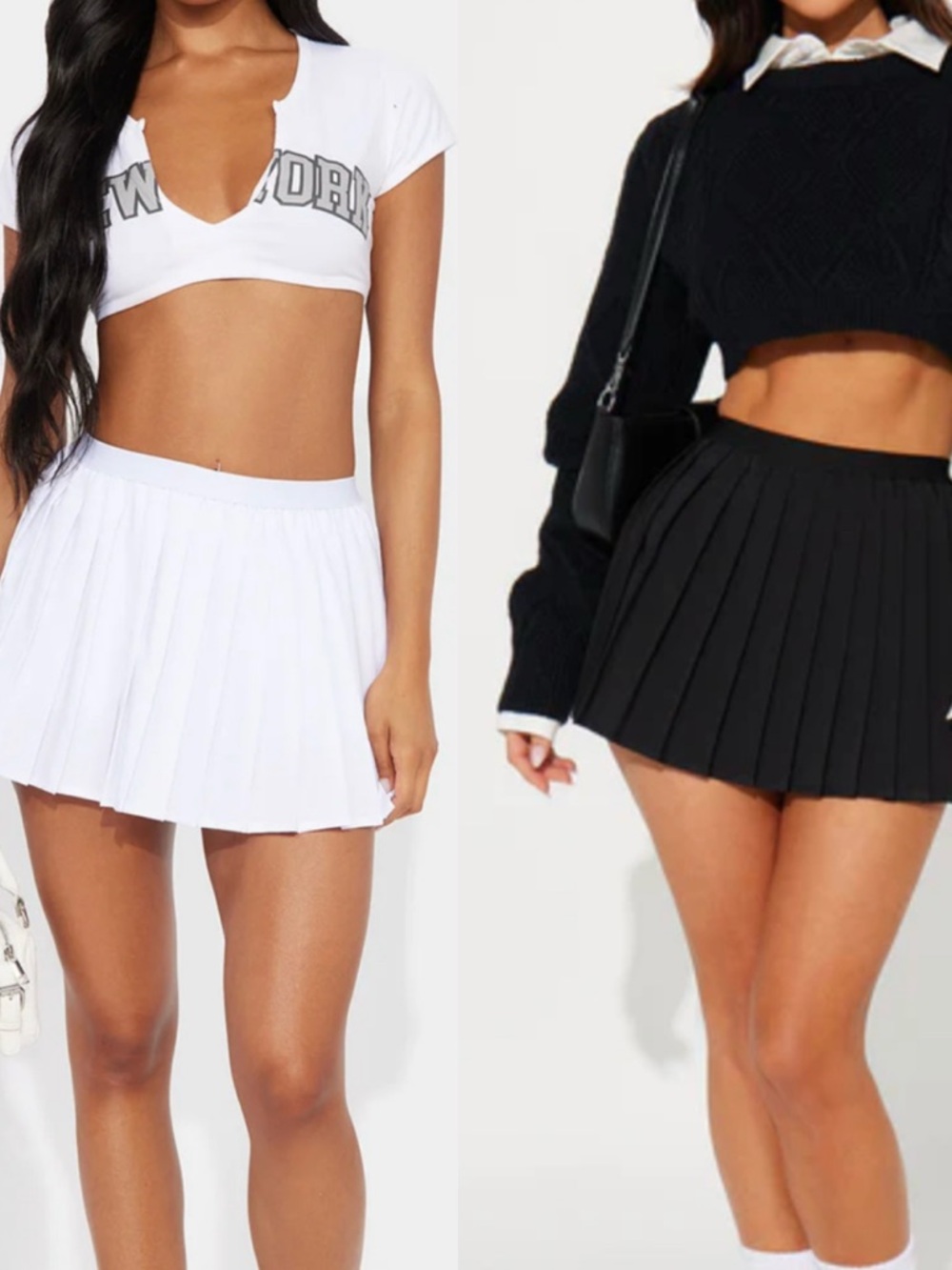 Fashion Nova Sharon Pleated Mini Skirt Bundle